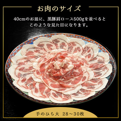 あごだしで食べる かごしま黒豚しゃぶしゃぶ 4人前 500g（しゃぶしゃぶ肉小分けパック250g×2、出汁750g×2）　送料無料