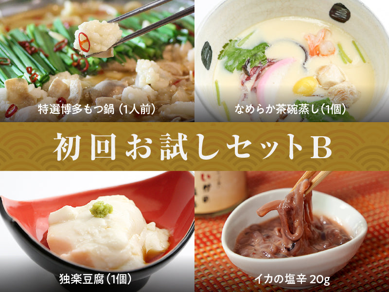 送料無料 初回お試しセットB（もつ鍋）
